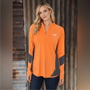 Avia Vibrant Orange Quarter Zip Athletic Pullover